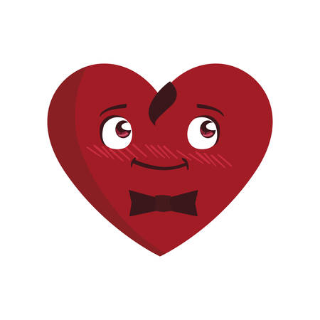 heart male character vector illustration designのイラスト素材