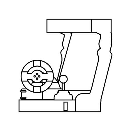 retro console video game machine vector illustration designのイラスト素材