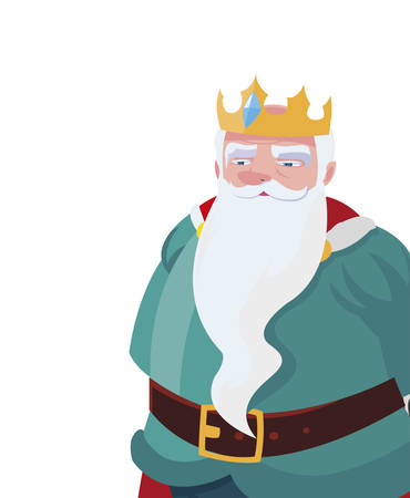 king royal avatar character vector illustration designのイラスト素材