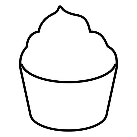sweet cupcake bakery icon vector illustration designのイラスト素材