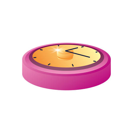 time clock isolated icon vector illustration designのイラスト素材
