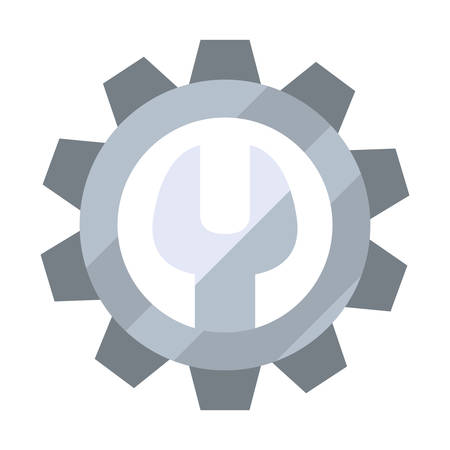 wrench work gear tool vector illustration designのイラスト素材
