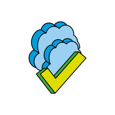 cloud computing server icon vector illustration designのイラスト素材