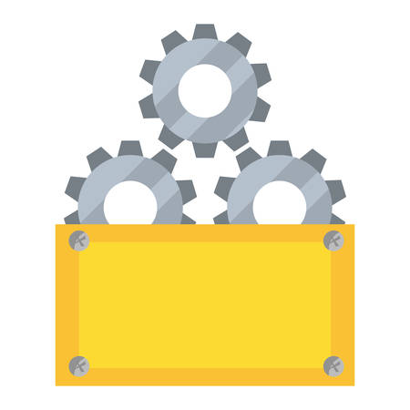 gear construction board tool vector illustration designのイラスト素材