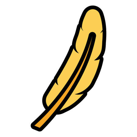 feather exotic isolated icon vector illustration designのイラスト素材