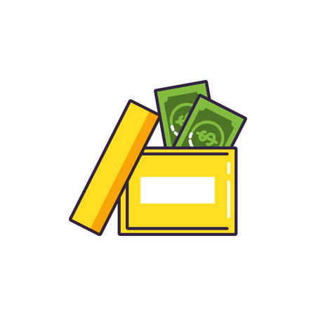 bills dollar in box office vector illustration designのイラスト素材