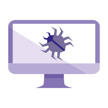 bug animal in desktop vector illustration designのイラスト素材