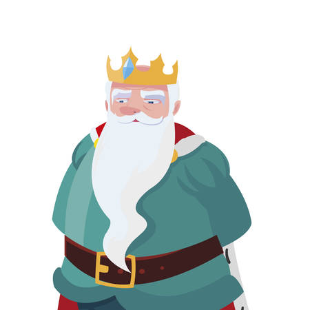king royal avatar character vector illustration designのイラスト素材
