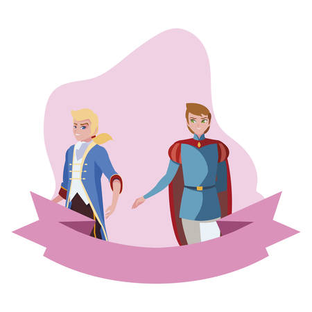 princes charming of tales characters vector illustration designのイラスト素材