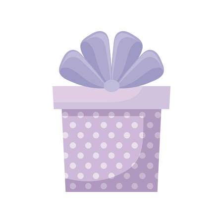 gift box present with bow icon vector illustration designのイラスト素材