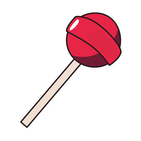 lollipop comic pop art on white background vector illustrationのイラスト素材