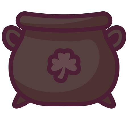 st patricks day card with cauldron vector illustration designのイラスト素材