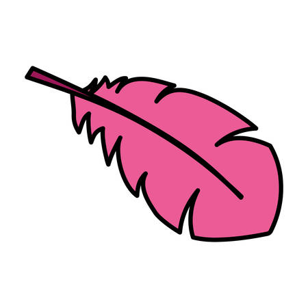 feather exotic isolated icon vector illustration designのイラスト素材