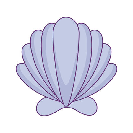 sea shell isolated icon vector illustration designのイラスト素材