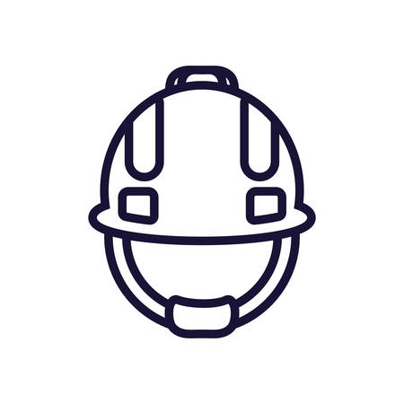 helmet construction protection isolated icon vector illustration designのイラスト素材