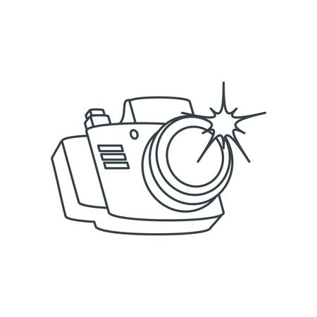 camera photographic isolated icon vector illustration designのイラスト素材