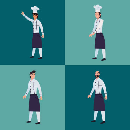 chefs people profession labour day vector illustrationのイラスト素材