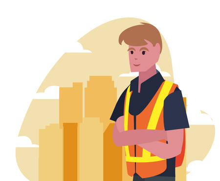 worker employee profession labour day vector illustrationのイラスト素材