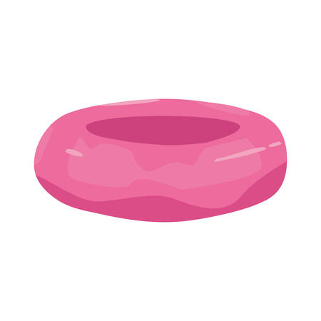 pink float on white background vector illustrationのイラスト素材