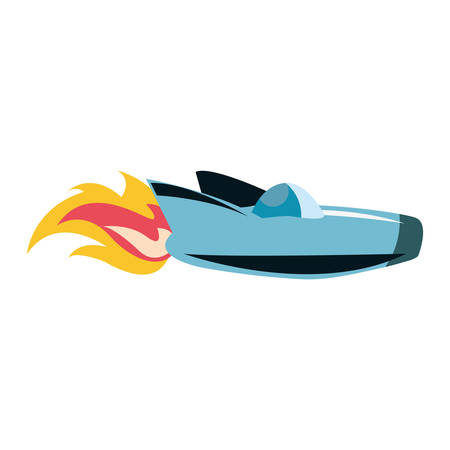 rocket spaceship exploration on white background vector illustrationのイラスト素材