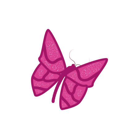 beautiful butterfly isolated icon vector illustration designのイラスト素材