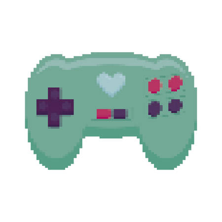 video game control pixelate icon vector illustration designのイラスト素材