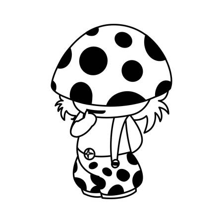 fungu elf magic character vector illustration designのイラスト素材