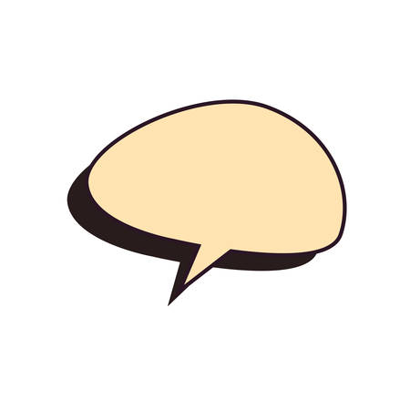 comic speech bubble on white background vector illustrationのイラスト素材