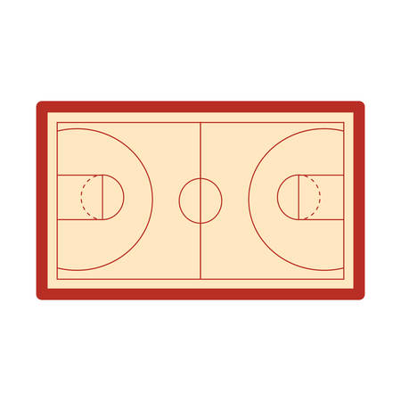 basketball  court floor vector illustrationのイラスト素材