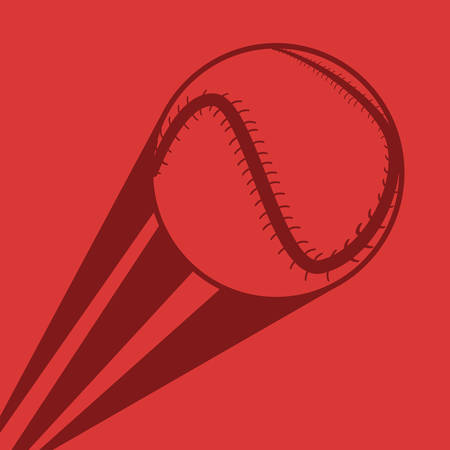 flying baseball ball sport vector illustration designのイラスト素材