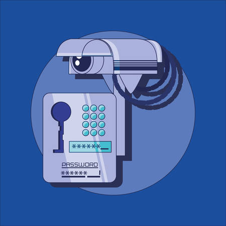 data security files icon vector illustration designのイラスト素材