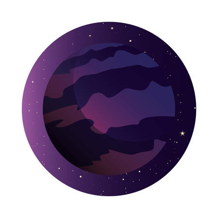 system solar planet galaxy icon vector illustrationのイラスト素材
