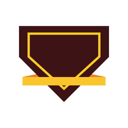 shield ribbon banner emblem template vector illustration designのイラスト素材