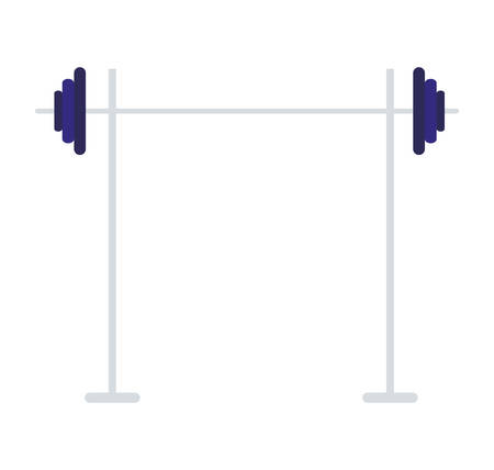 Dumbbell weight lifting equipment on whiteのイラスト素材