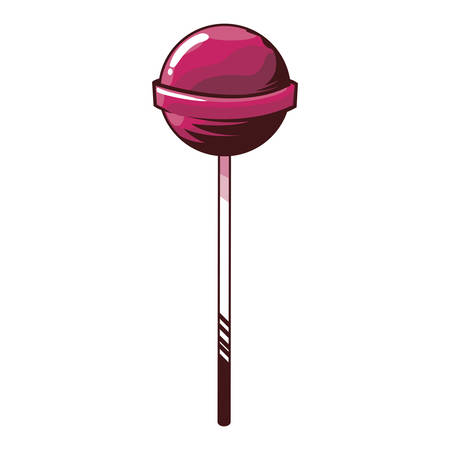 lollipop sweet pop art style vector illustration designのイラスト素材
