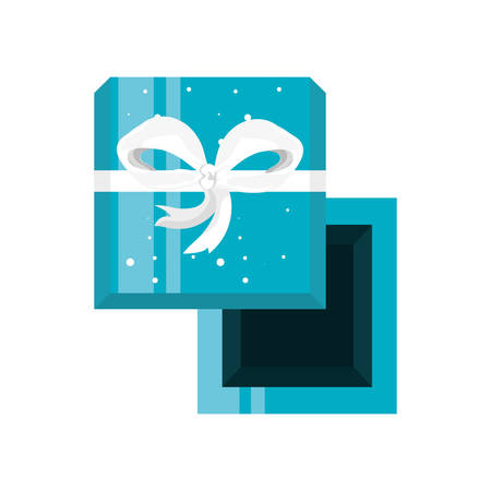 view aerial of gift box present icon vector illustration designのイラスト素材