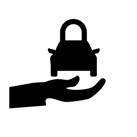 shield with safe secure padlock vector illustration designのイラスト素材