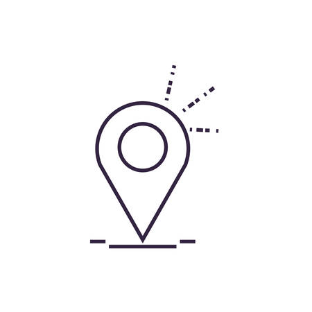 pin pointer location isolated icon vector illustration designのイラスト素材