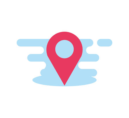 pin pointer location isolated icon vector illustration designのイラスト素材