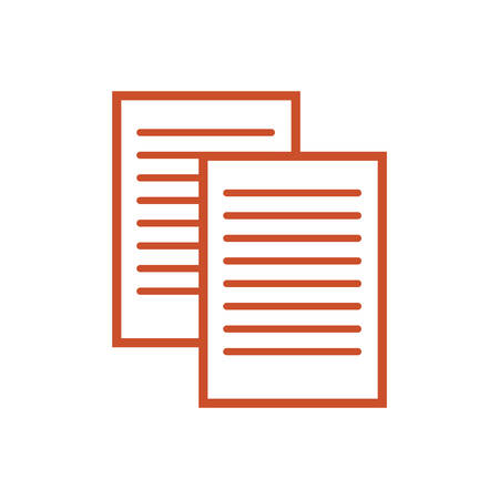 paper documents files isolated icon vector illustration designのイラスト素材