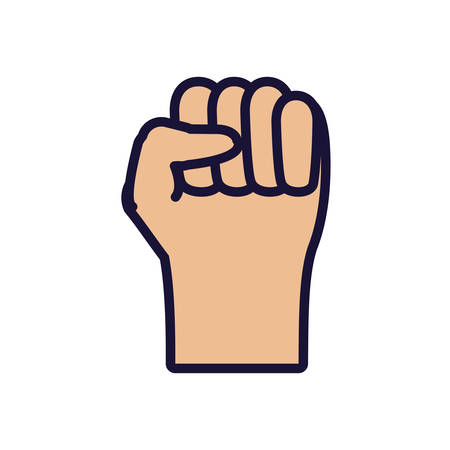 hand fist isolated icon vector illustration designのイラスト素材