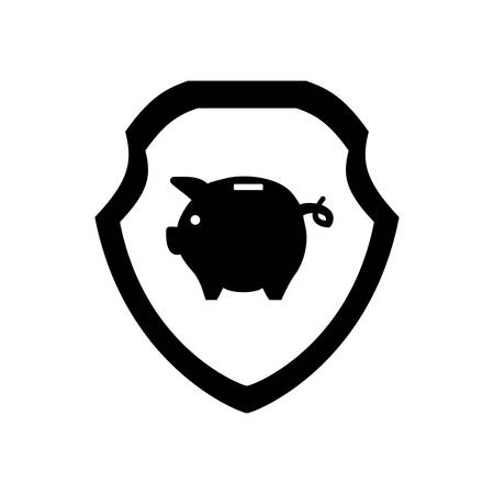 piggy savings isolated icons vector illustration designのイラスト素材