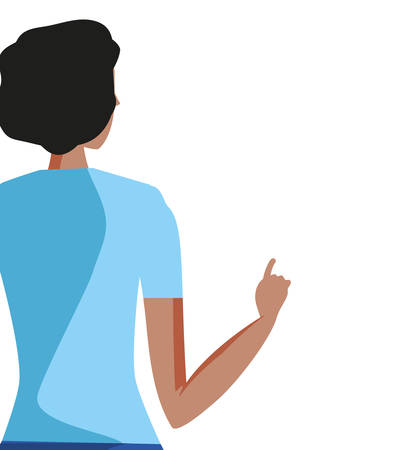 business woman elegant avatar character vector illustration designのイラスト素材