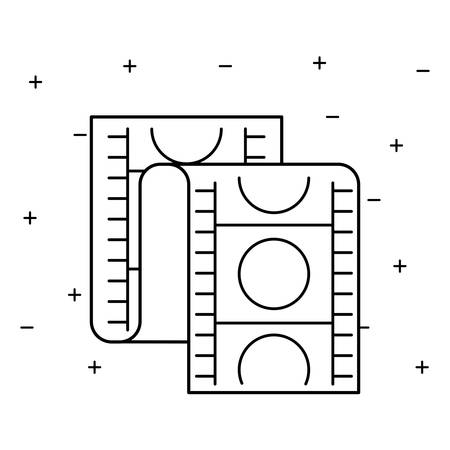 cinema tape film isolated icon vector illustration designのイラスト素材