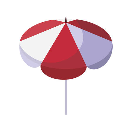 summer beach umbrella isolated icon vector illustration designのイラスト素材