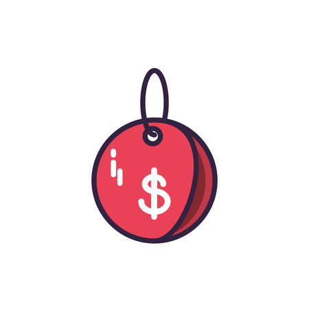 purchase tag red on white background vector illustration designのイラスト素材