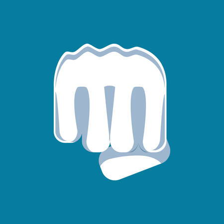 hand fist power isolated icon vector illustration designのイラスト素材