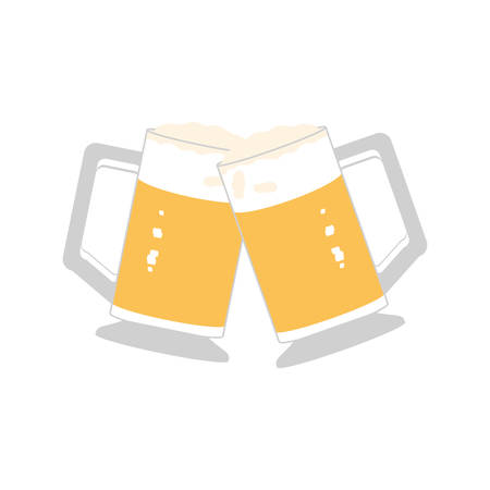 jar of beer oktoberfest festival icon vector illustration designのイラスト素材
