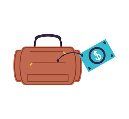 travel suitcase equipment isolated icon vector illustration designのイラスト素材