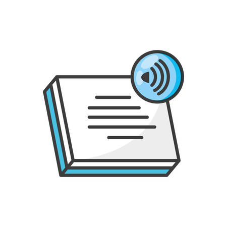 documents paper with wifi signal vector illustration designのイラスト素材